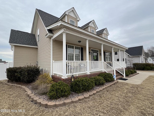 6725 Hemlock Ct, Sims, NC 27880 - view of front of house featuring roof with shingles and covered porch