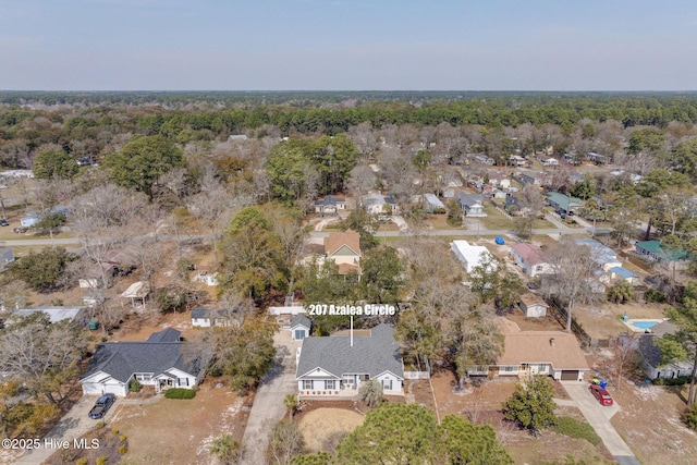 birds eye view of property featuring a residential view