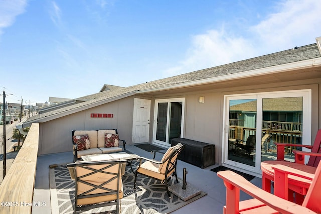 view of patio with outdoor lounge area