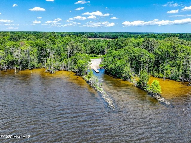 aerial view featuring a view of trees