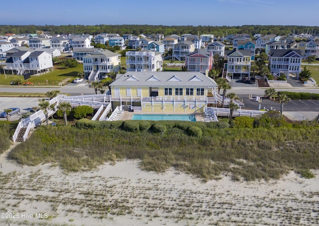 aerial view featuring a residential view