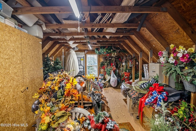 view of attic