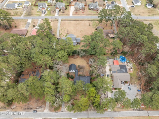 drone / aerial view with a residential view