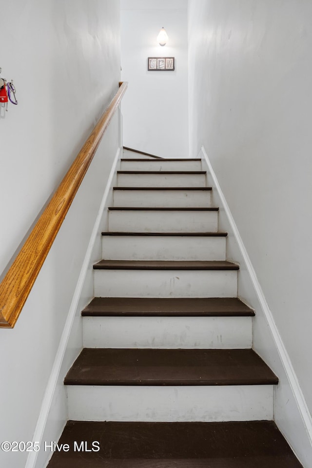 view of stairway