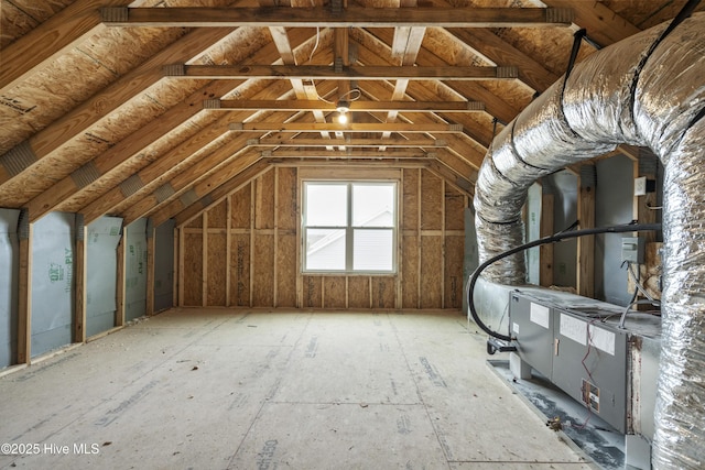 view of attic