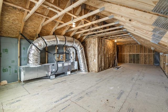 view of attic