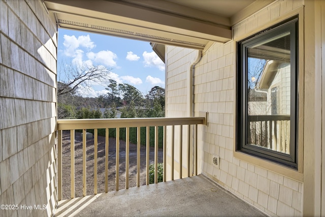 view of balcony