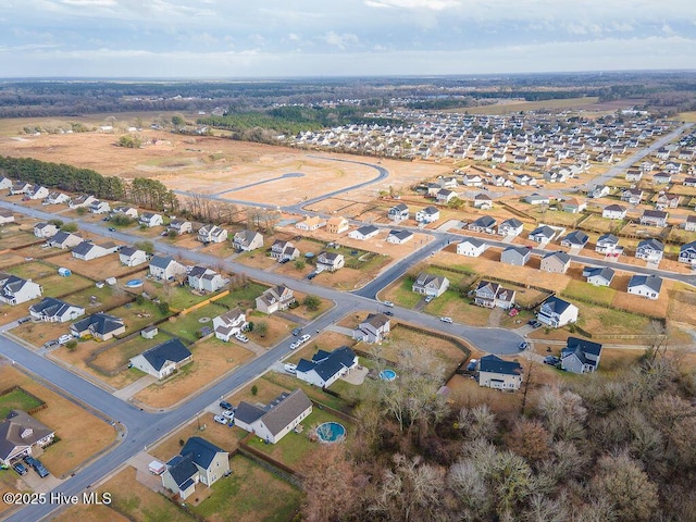 bird's eye view featuring a residential view