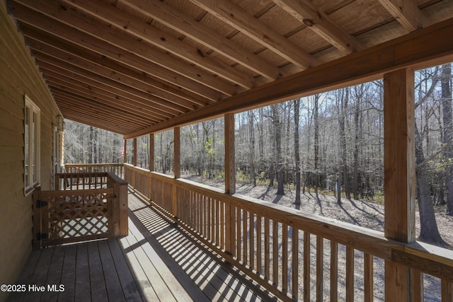 view of wooden terrace