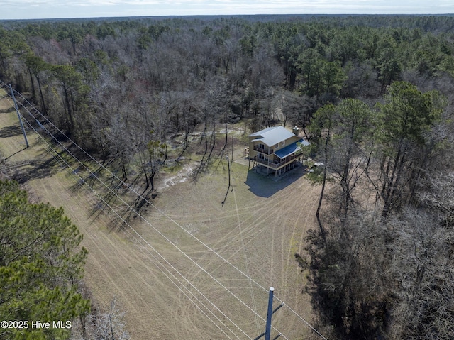 aerial view with a view of trees