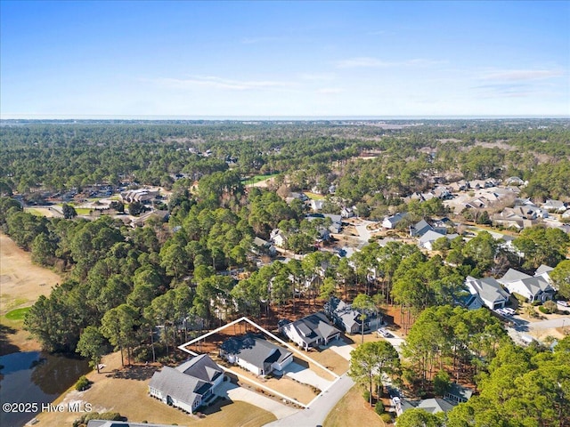 aerial view featuring a residential view