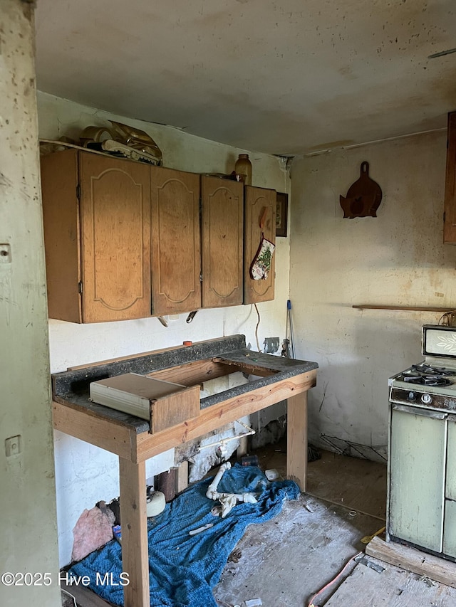 kitchen with range with gas cooktop