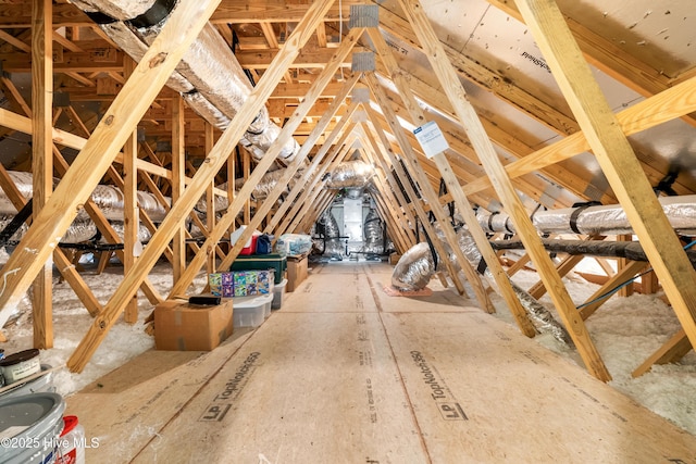 view of attic