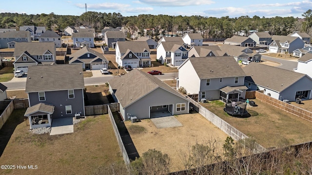 bird's eye view featuring a residential view