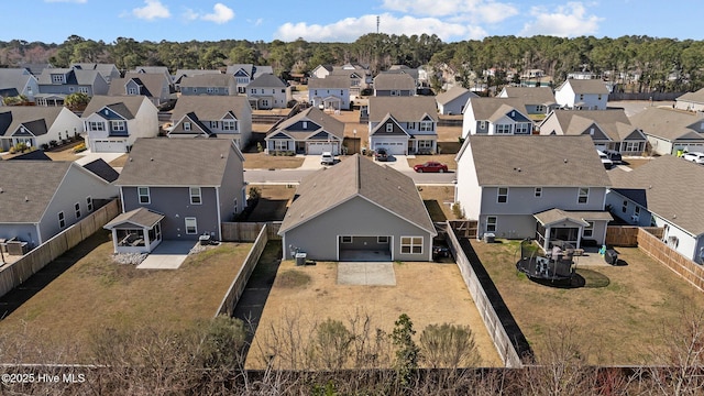 aerial view featuring a residential view