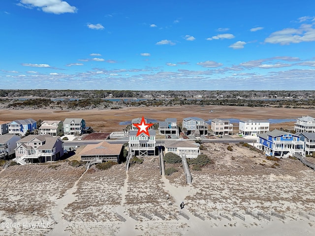 drone / aerial view with a residential view