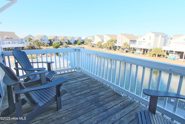 deck featuring a residential view