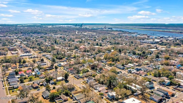 drone / aerial view with a residential view