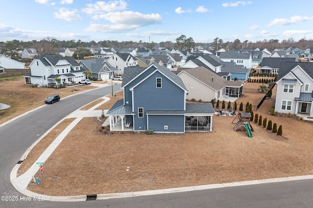 bird's eye view featuring a residential view