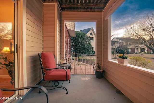 view of balcony