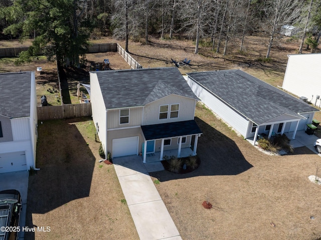 birds eye view of property