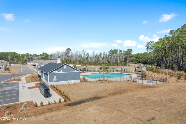 exterior space with fence