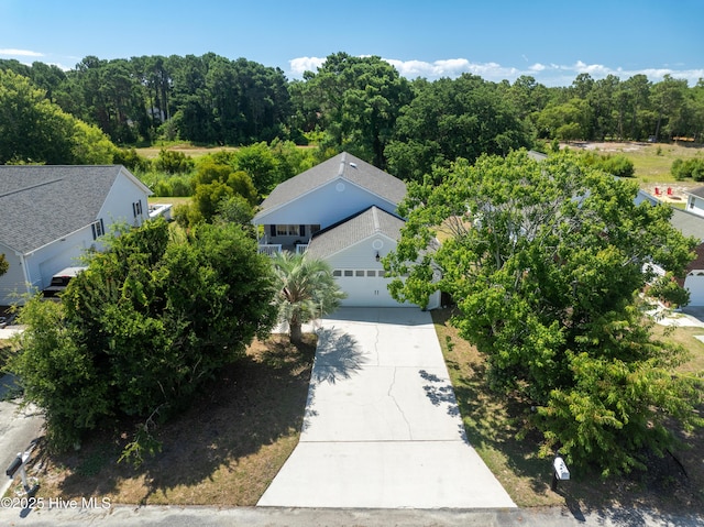 birds eye view of property