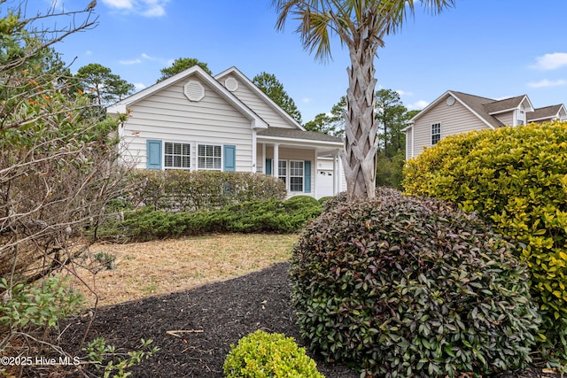 view of front of home with an attached garage