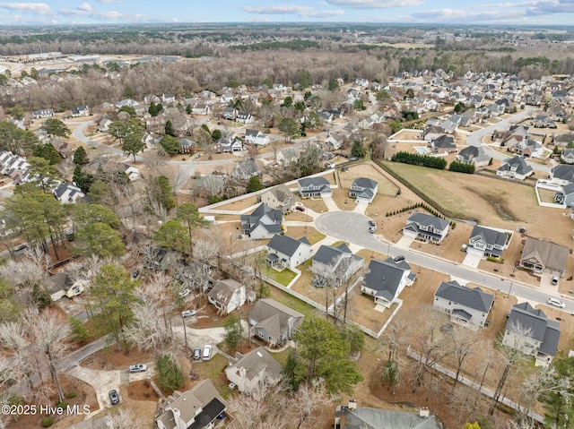 aerial view featuring a residential view