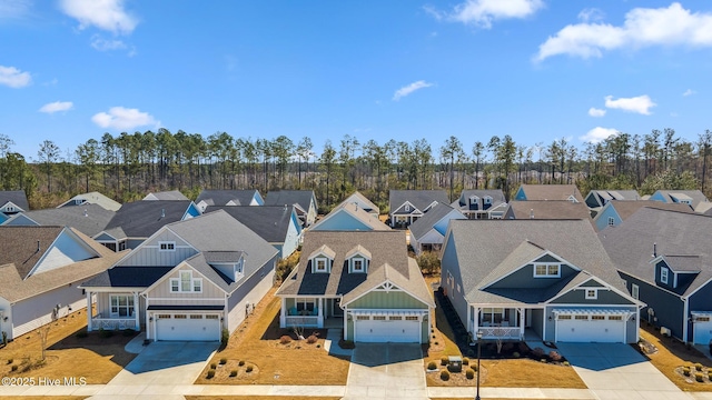 drone / aerial view featuring a residential view