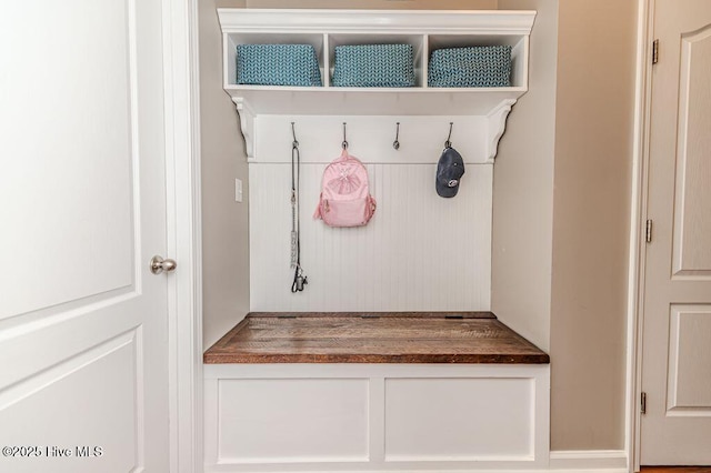 view of mudroom