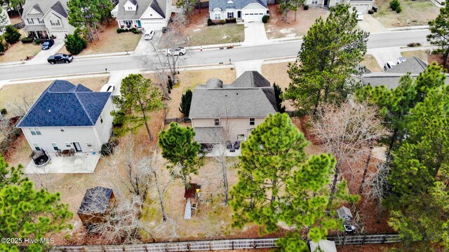 drone / aerial view featuring a residential view