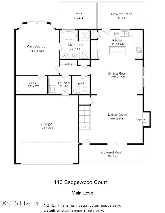 113 Sedgewood Ct, Aberdeen, NC 28315 - plan