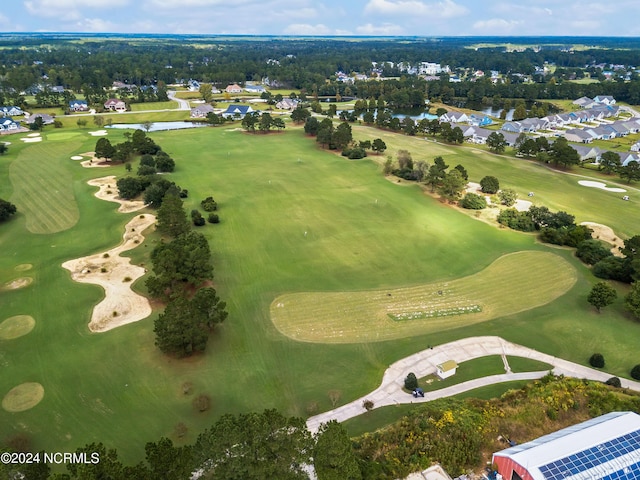 bird's eye view featuring golf course view