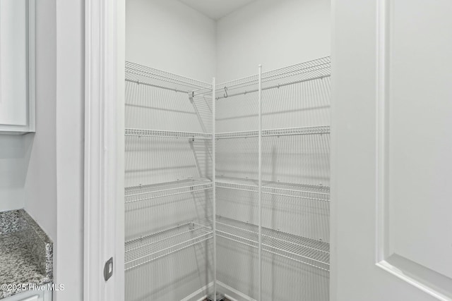 view of storage area