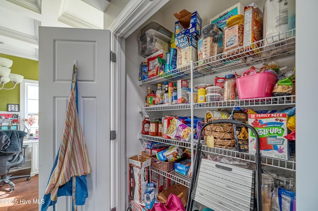 view of pantry