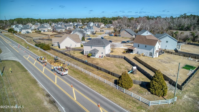 drone / aerial view featuring a residential view