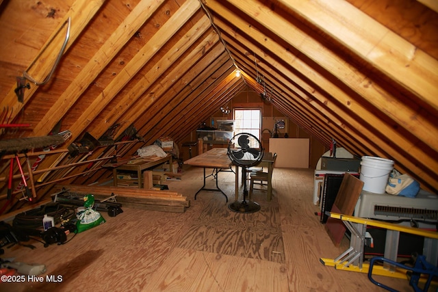 view of attic