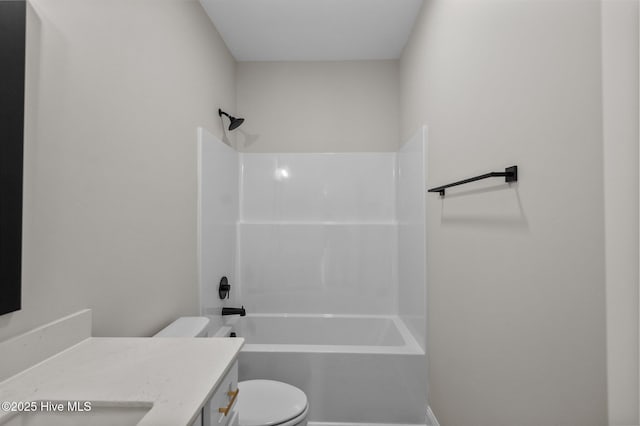 2366 Great Laurel Ct, Greenville, NC 27834 - full bathroom featuring vanity, toilet, and shower / bathtub combination