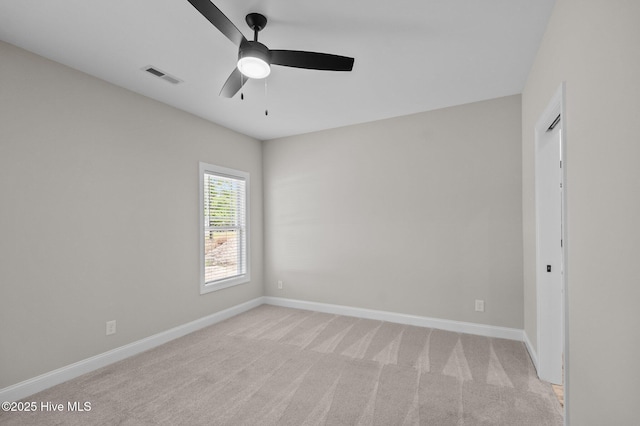 2366 Great Laurel Ct, Greenville, NC 27834 - unfurnished room with light colored carpet, ceiling fan, and baseboards