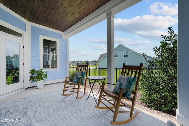 view of balcony