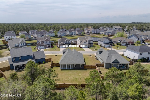7053 Trailhead Rd, Leland, NC 28451 - aerial perspective of suburban area