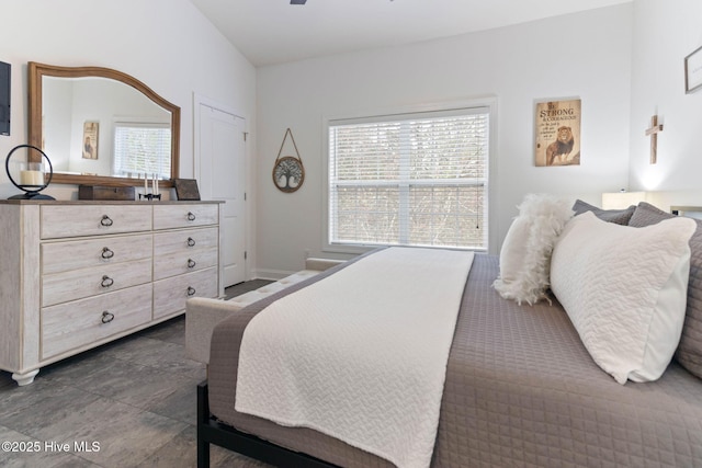 bedroom with a ceiling fan