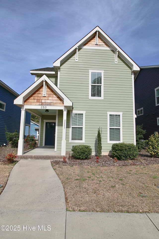 view of front facade with a porch