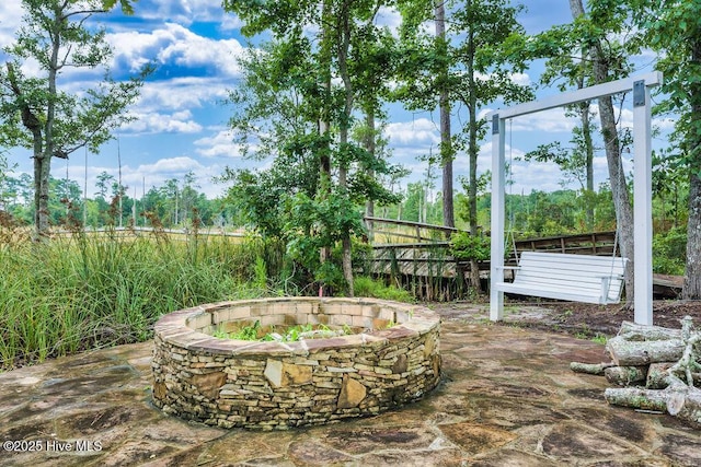485 N Wild Rice Dr SW, Supply, NC 28462 - view of yard with a patio and an outdoor fire pit
