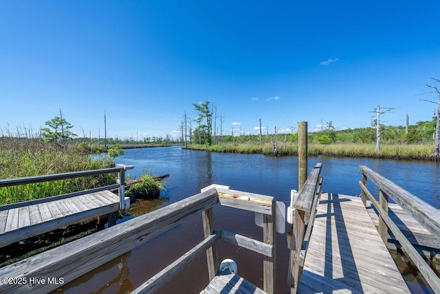 485 N Wild Rice Dr SW, Supply, NC 28462 - dock area with a water view