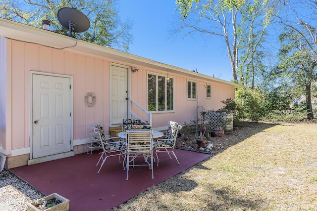 rear view of house with a patio area