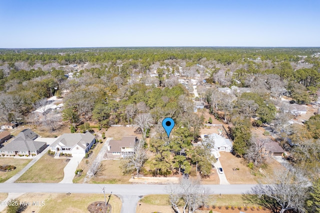 bird's eye view with a residential view