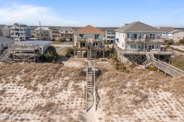 drone / aerial view with a residential view