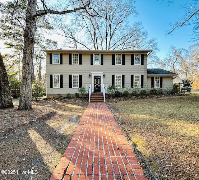 view of colonial inspired home